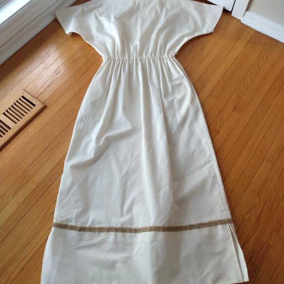 Vintage Greco Roman Dress Long Egyptian Style Theater Costume Boho Hippy - Picture 2 of 16